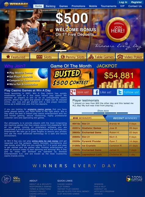 Win A Day Casino Review: $38 No Deposit Bonus .
